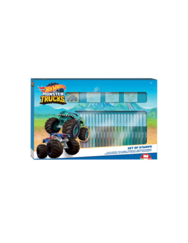 Hot Wheels Kleurset met Stempels 41dlg.