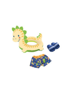 Poppen Zwemset Dino 35-45 cm