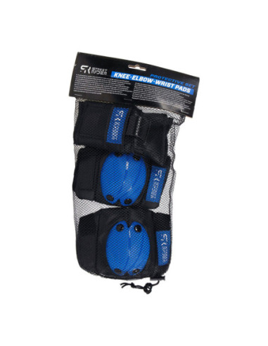 Street Rider Beschermset S - Blauw 6dlg.