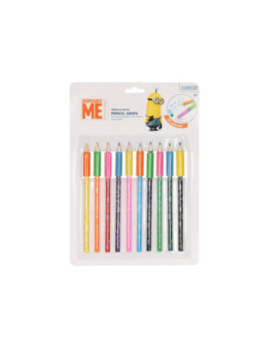 Houten Kleurpotloden Minions met Grip...