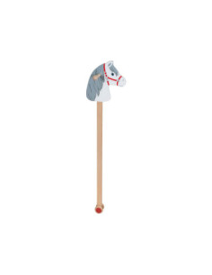 Goki Houten Stokpaard Wit...