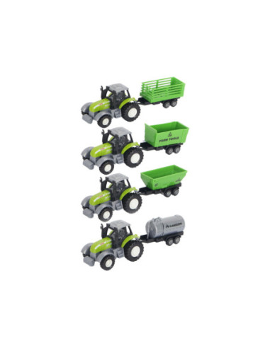 Die-cast Groene Trekker met Aanhanger...
