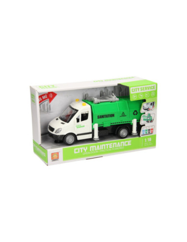 Recyclewagen met Licht en Geluid