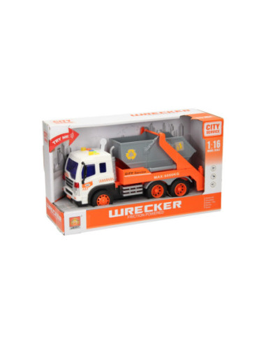 Truck met Afzetbak met Licht en Geluid