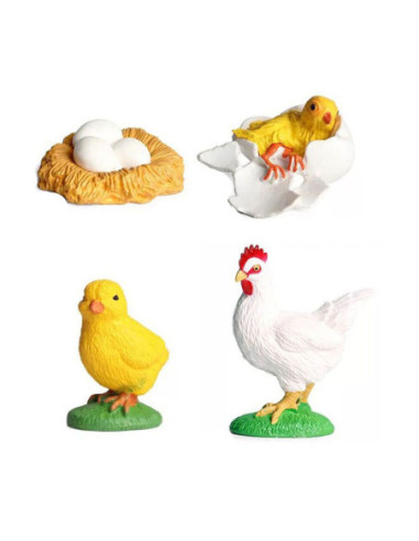 Levenscyclus Haan Speelfiguren Set