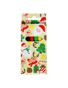 Kleurpotloden Kerst 6st. -...