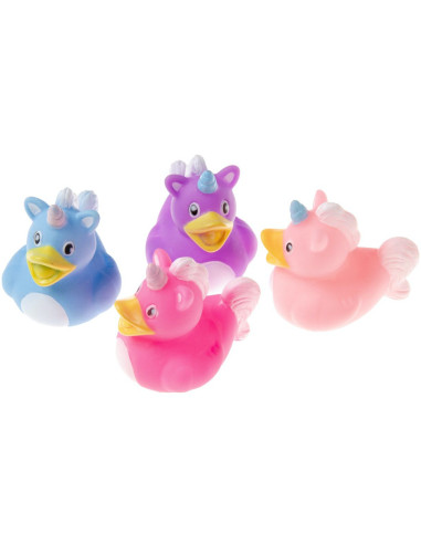 Eenhoorn Badeendjes Gekleurd  7 Cm 4...