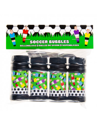 Bellenblaas Voetbal 4x60ml - 3 pakjes