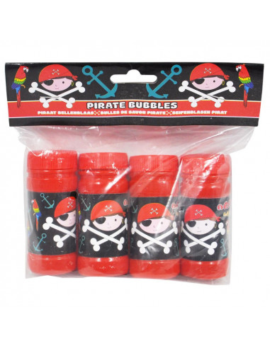 Bellenblaas Piraatjes, 4x60ml  - 3...