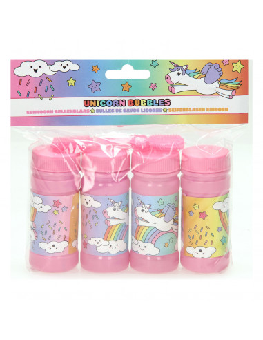 Bellenblaas Eenhoorn, 4x60ml - 3 pakjes