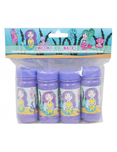 Bellenblaas Zeemeermin, 4x60ml - 3...