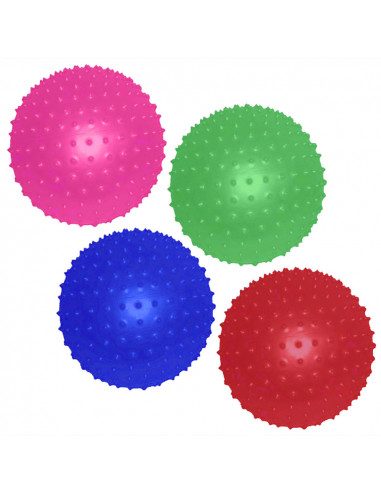 Gekleurde Noppenbal Stekelbal 25cm 10st.