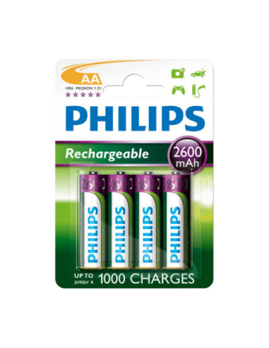 Philips AA Oplaadbare Batterijen 4st.
