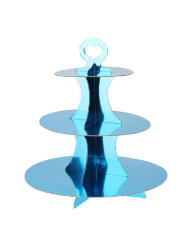 Etagere Karton 3 Laags Blauw