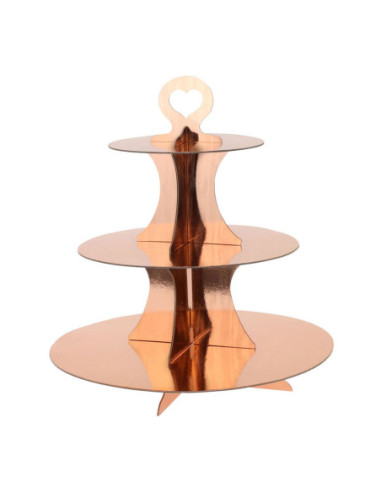 Etagere Karton 3 Laags Rose