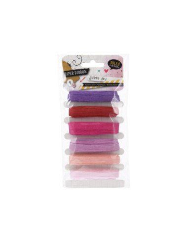 Papieren Lint Paars en Roze Tinten...