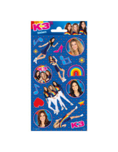 Stickervel Glitter K3