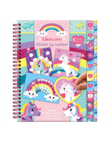 Totum Stickerboek Stickeren op nummer...