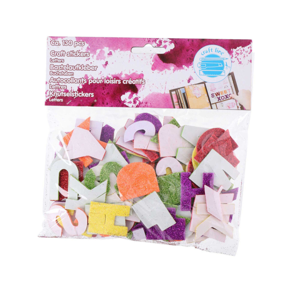 Knutsel Stickers Alfabet 130st.