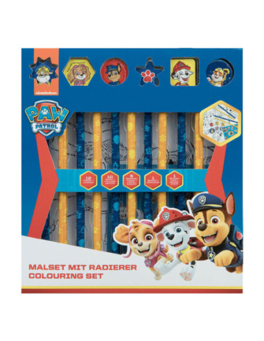 Kleurset met Gummen PAW Patrol 29dlg.