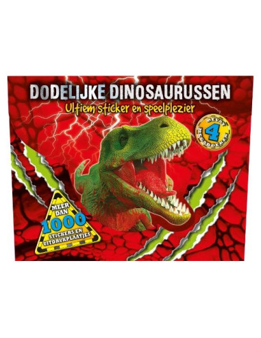 Dodelijke dinosaurussen  stickerboek