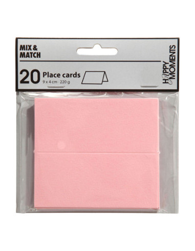 Naamkaarten Lichtrood 20st.