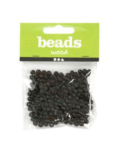 Houten Kralen Zwart 150st.