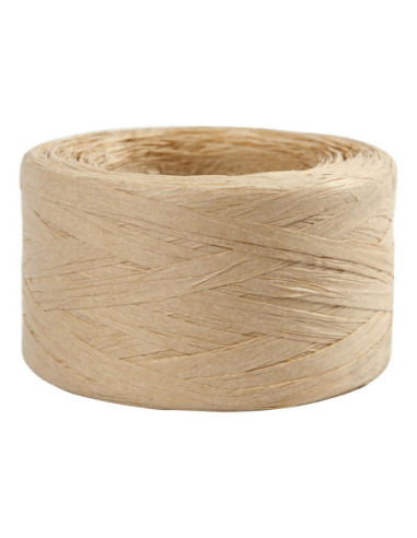 Papier Raffia Garen Zandkleur 100m