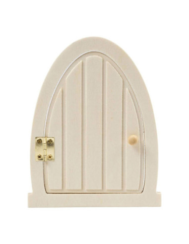 Houten Miniatuur Deur met Scharnieren...