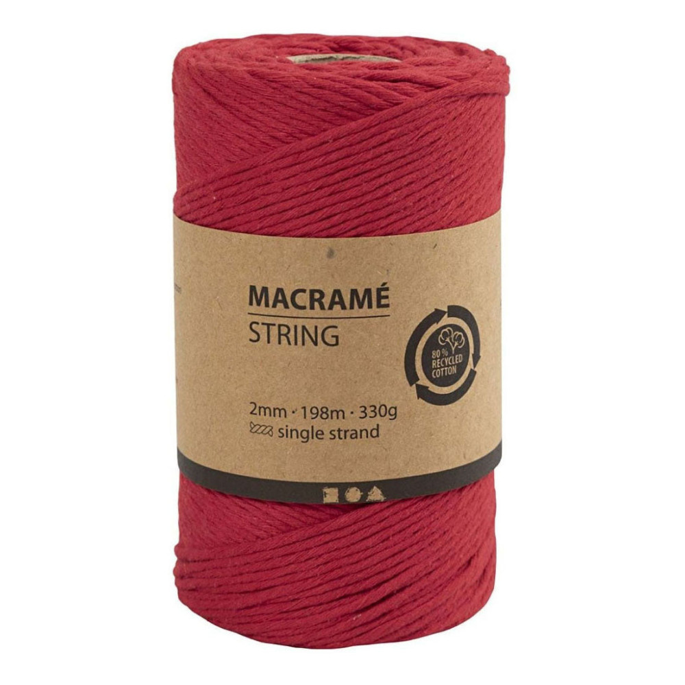 Macrame Koord - Rood 198m