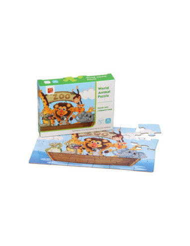Puzzel Dierentuin 24st.