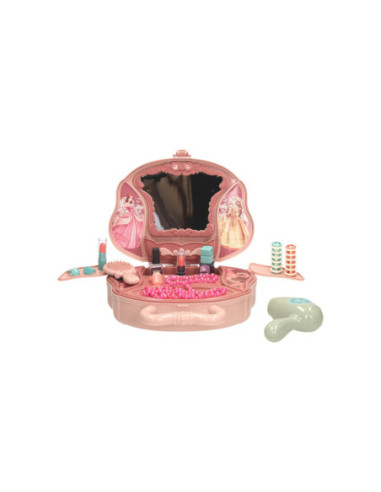 Beautycase Kaptafel Roze in Speelkoffer