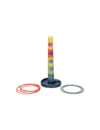 Stapeltoren en Ringwerpspel 2in1
