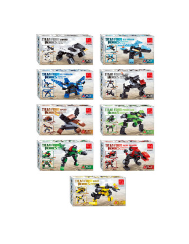 Titans Robot Bouwblokjes Bouwset 2 in 1