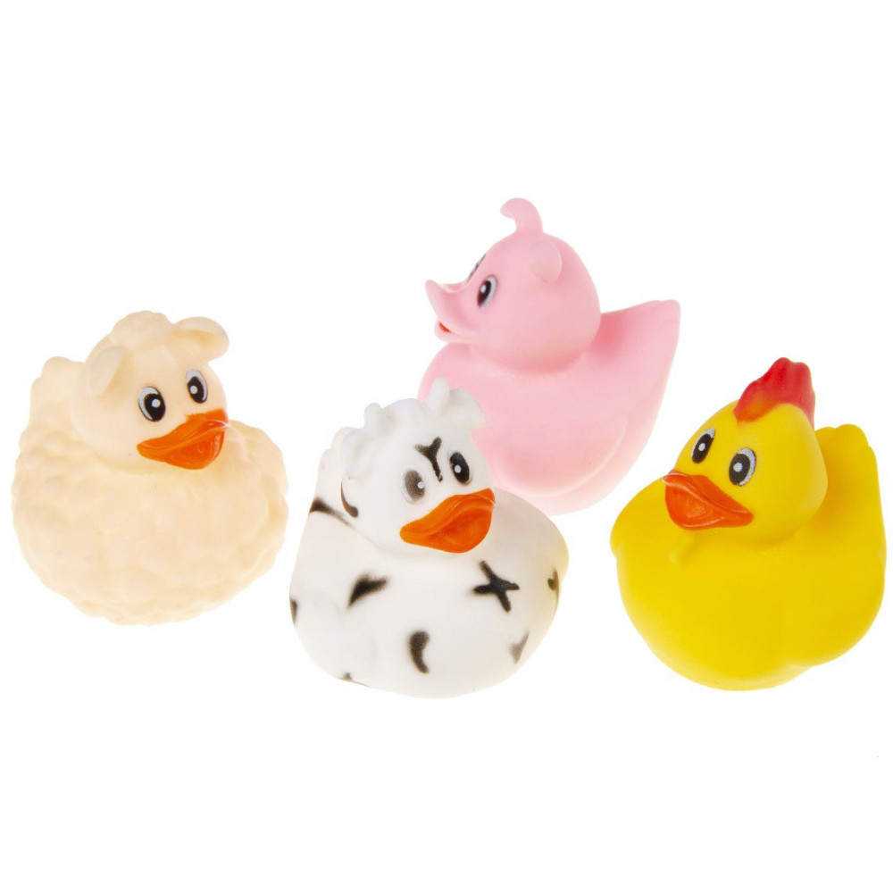 Badeend Boerderijdieren 4st.