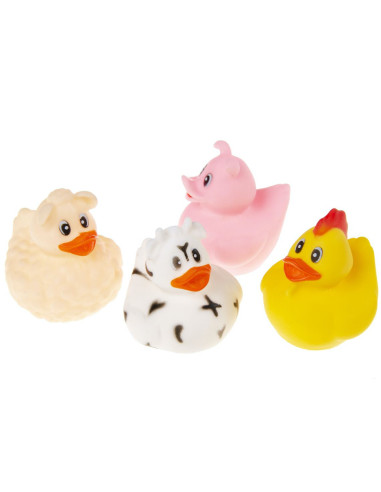 Badeend Boerderijdieren 4st.