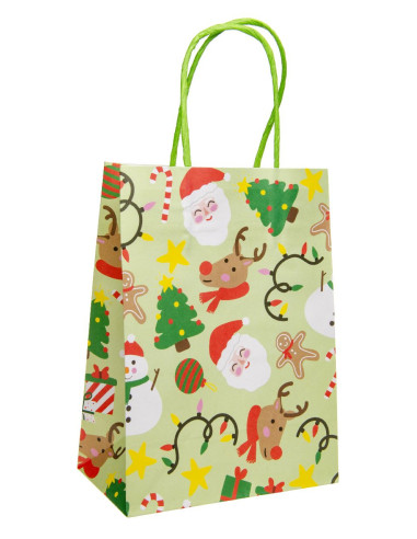 Geschenktasje Papier Kerst 12st.