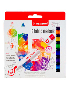 Bruynzeel Textielstiften, 8st.