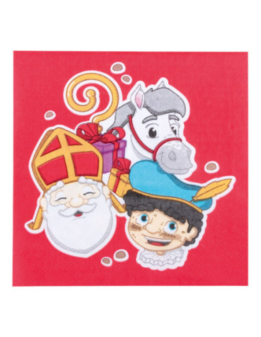 Servetten Sinterklaas 20st.