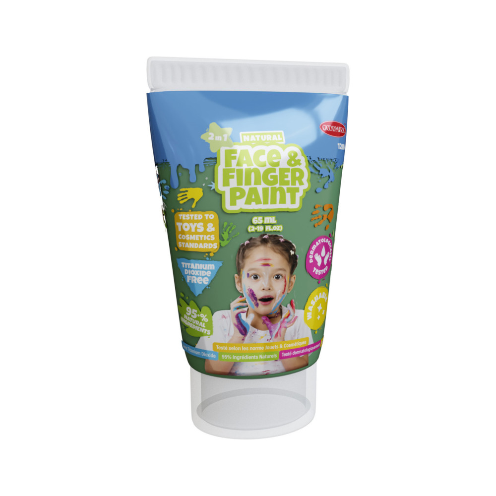 Natural Face & Fingerpaint Tube - Groen 65ml