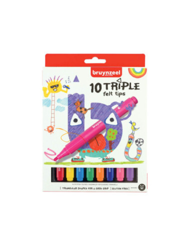 Bruynzeel Kids Triple Viltstiften 10st.