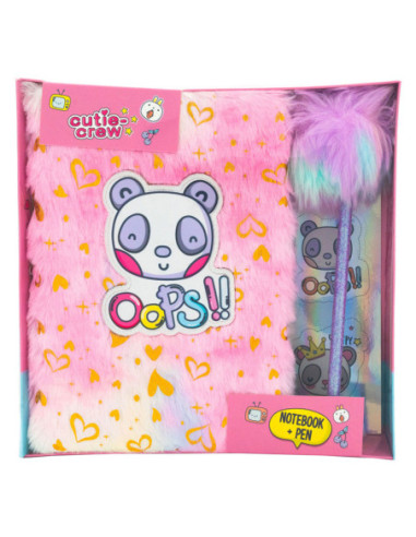 Cutie Crew Notitieboek met Pompom Pen