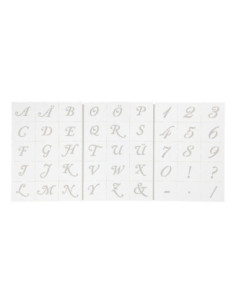 Letters en Cijfers Sjabloon