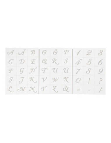 Letters en Cijfers Sjabloon