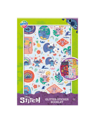 Glitter Stickerboek A5 - Stitch