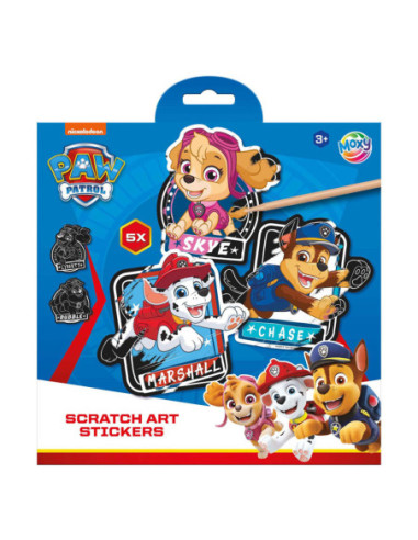 Scratch Art Stickers - PAW Patrol 6dlg.