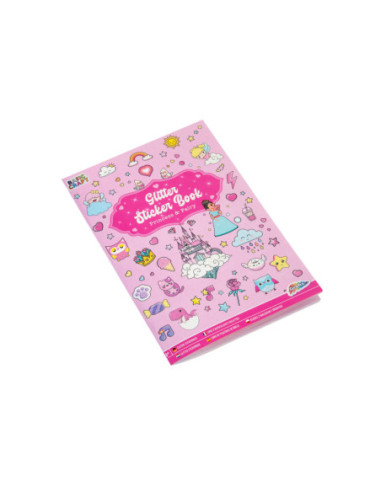 Glitter Stickerboek A5 - Roze