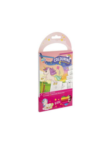 Kleur- en Activiteiten Set Roze met 5...