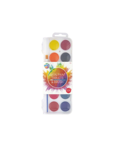 Verfpalet Neon met Kwast