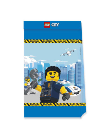 Papieren Feestzakjes FSC Lego City 4st.